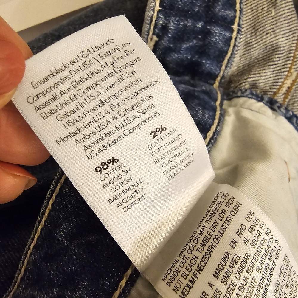 MOTHER The Tomcat Distressed Straight Leg Cropped Jeans Size 30 Mid Wash… - Picture 6 of 10